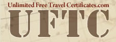 Unlimited Free Travel Certificates Logo
